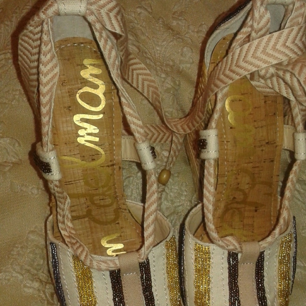 Sam edelmans wedge shoes size 7.5
